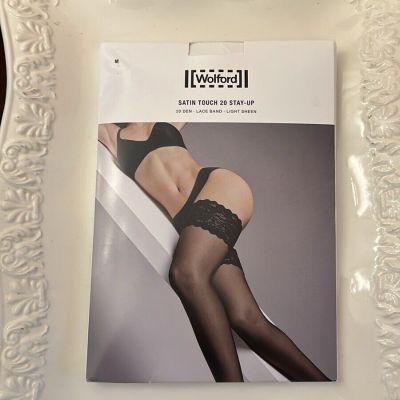 Wolford Women’s Satin Touch 20 Stay-Up  Cosmetic Color Size M